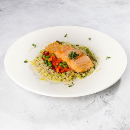 Picture of Salmon with Quinoa and Green Peas, 12 oz