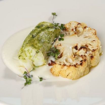 Picture of Cod Fillet with Cauliflower and Green Sauce, 12 oz