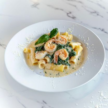 Picture of Shrimp Pasta with White Wine Sauce, 12 oz